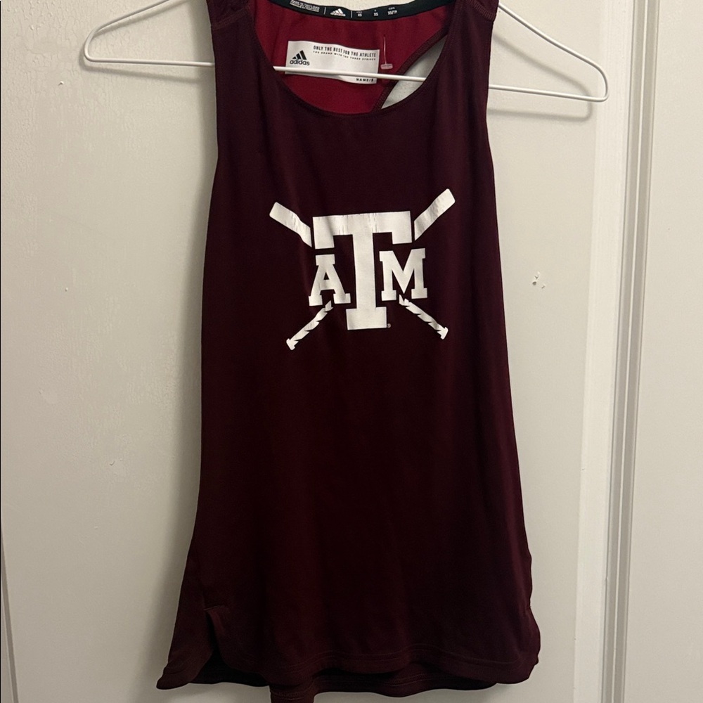 Adidas Women's Burgundy Muscle Tee